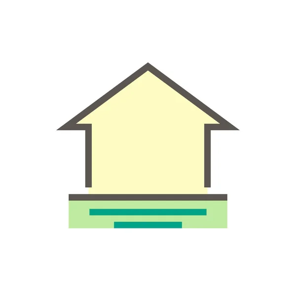 ホーム問題のグラフィックデザイン要素のための水の洪水ベクトルアイコンのデザイン 編集可能なストローク — ストックベクタ
