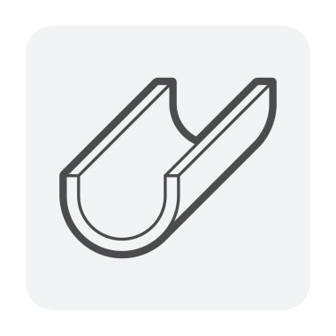 Cilt payı ve drenaj sistemi simgesi.