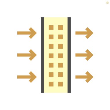 pm2.5 problem konsept tasarımı için hava filtresi, 48x48 piksel mükemmel ve düzenlenebilir vuruş.