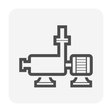 Su çalışması grafik tasarım ögesi için su pompası simgesini vidalayın.