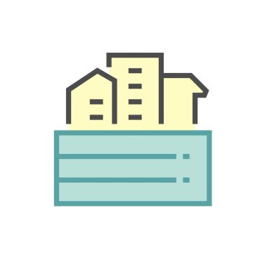 Jeoteknik mühendisliği ve vektör ikonu tasarımı.