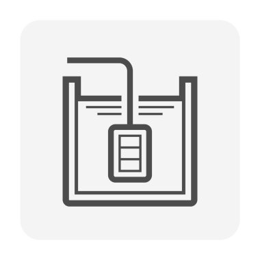 Su tankı vektör simgesi tasarımı Su çalışması grafik tasarım ögesi için.