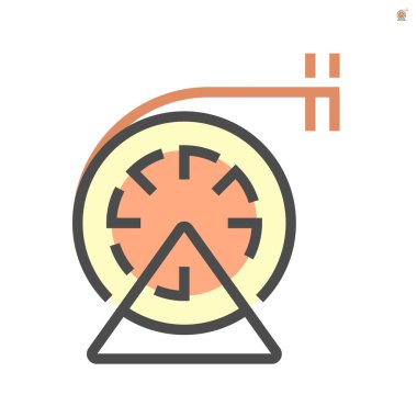 Kanal temizleme simgesi için fırça, 64x64 Mükemmel piksel ve düzenlenebilir vuruş .