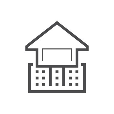 Jeoteknik mühendisliği ve vektör ikonu tasarımı.