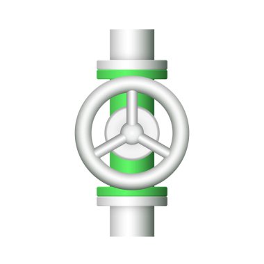 Çelik boru konnektörü ve kapak simgesi tasarımı beyaz bakkal sahasında izole edildi.