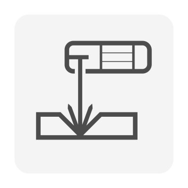 Kaynaklama işi grafik tasarım ögesi için kaynak iş vektör simgesi tasarımı.