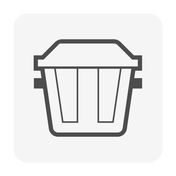 Fettabscheider Icon Design Für Die Konzeption Von Wasseraufbereitungsanlagen — Stockvektor