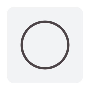 Beton blok kat simgesi, düzenlenebilir kontur.