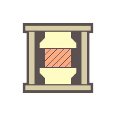 Ahşap döşeme malzemesi ve vektör simgesi tasarımı.