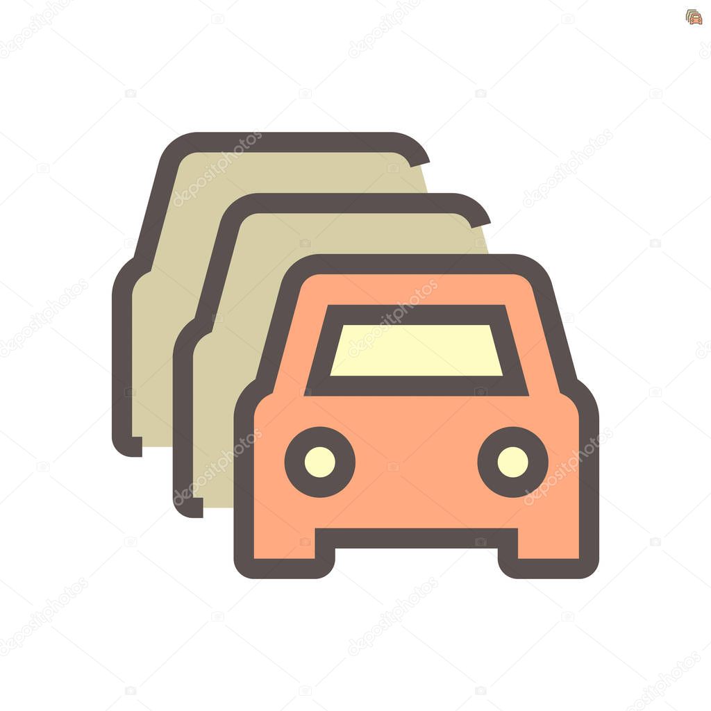 Car for sale vector icon design, 48X48 pixel perfect and editable stroke.