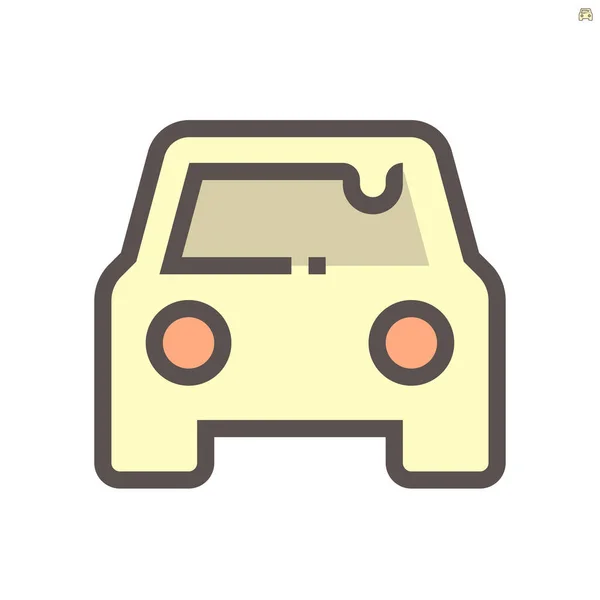 Αυτοκίνητο Βρώμικο Σχεδιασμό Εικονίδιο Κατάσταση Διάνυσμα 48X48 Pixel Τέλεια Και — Διανυσματικό Αρχείο