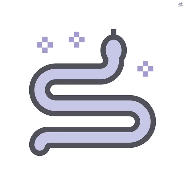 Snake Virus Vector Icon Design 48X48 Pixel Perfect Editable Stroke — Stock Vector