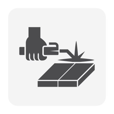 Kaynak işi ve araçlar vektör simgesi tasarımı.