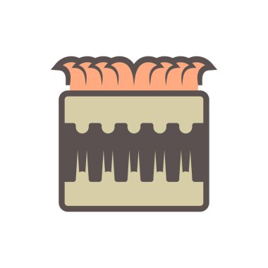 Bahçe drenaj sistemi ve boru vektör simgesi dizaynı.