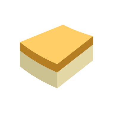 Concrete paver block brick floor icon for landscaping design.