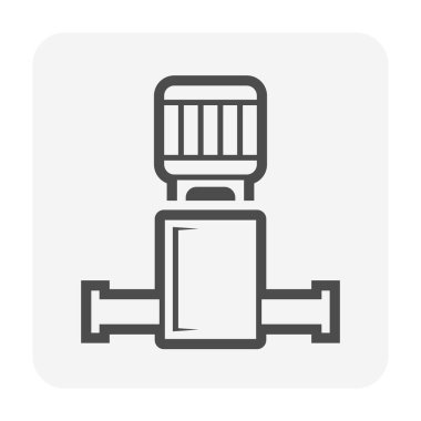 Su pompası tasarımı Grafik tasarım elementi.