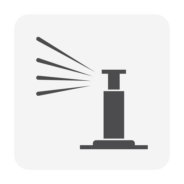 Automatic water sprinkler and irrigation system icon design.