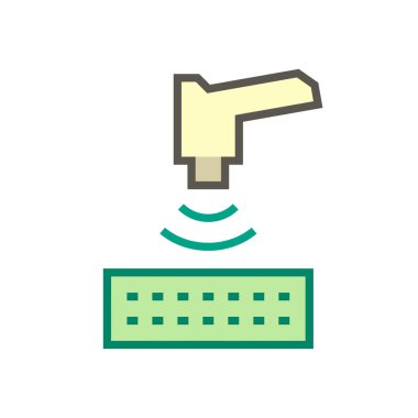 Jeoteknik mühendisliği ve toprak testi vektör simgesi dizaynı.