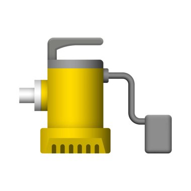 Sualtı su pompası ikonu tasarımı.