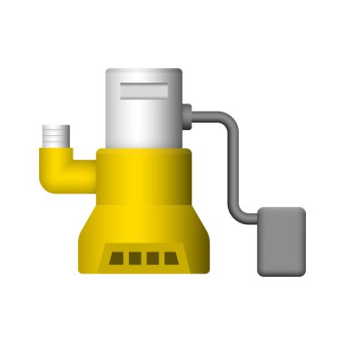Sualtı su pompası ikonu tasarımı.
