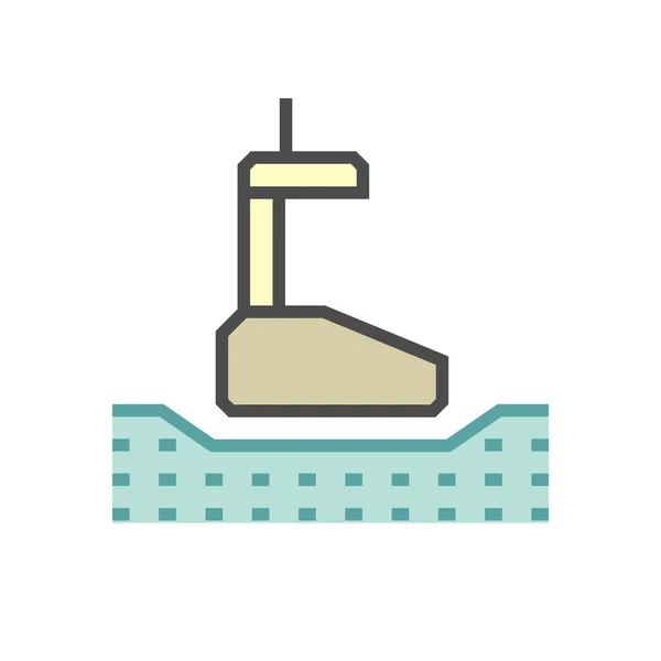 Geotechnical Engineering Soil Testing Vector Icon Design — Stock Vector