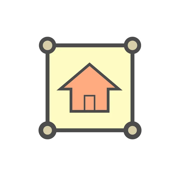 Real Estate Business Investment Vector Icon Design — Stock Vector
