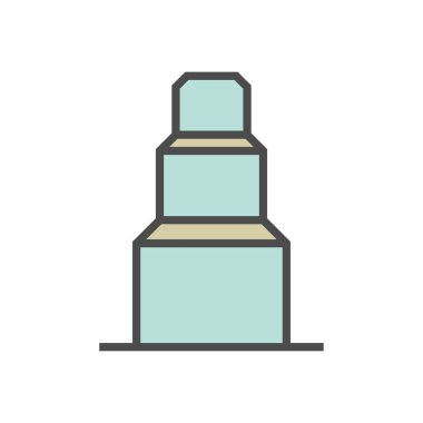 Klima kurulum araçları ve parça vektör simgesi tasarımı, düzenlenebilir vuruş.