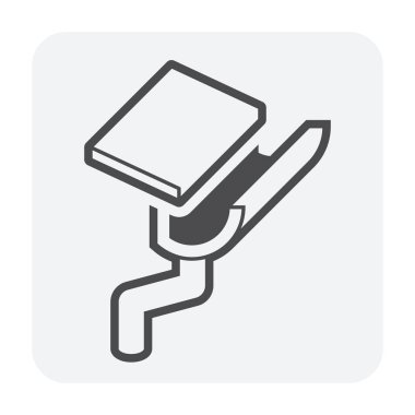 Cilt payı ve drenaj sistemi simgesi.