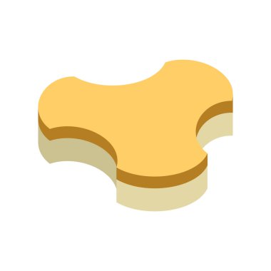 Concrete paver block brick floor icon for landscaping design.