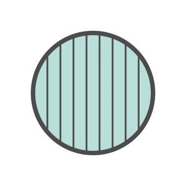 Beyaz zemin üzerinde ahşap malzeme ve kereste fabrikası sanayi vektör ikonu tasarımı.