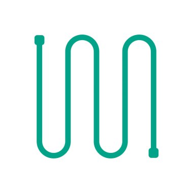 Beyaz arkaplanda klima ve hava kompresörü bölüm vektör simgesi tasarımı.