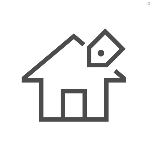 Haus Zum Verkauf Vektor Icon Design 48X48 Pixel Perfekt Und — Stockvektor