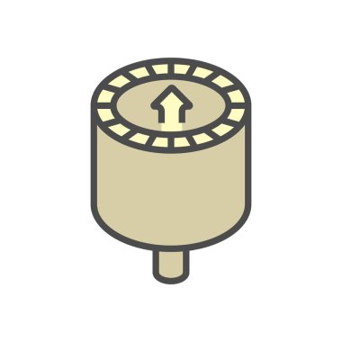 Klima kurulum aracı vektör simgesi dizaynı, düzenlenebilir vuruş.