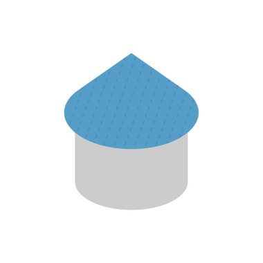 Çatı tipi ve ev vektör simgesi tasarımı.