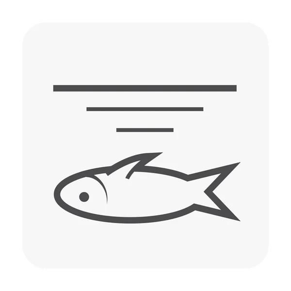 Ikonen För Avloppsvatten Och Död Fisk — Stock vektor