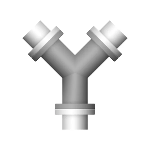 Дизайн Иконки Стальных Труб Изолирован Белом Фоне — стоковый вектор