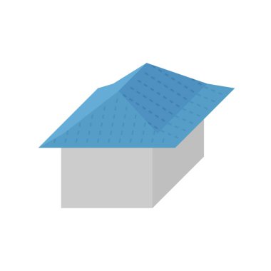 Çatı tipi ve ev vektör simgesi tasarımı.