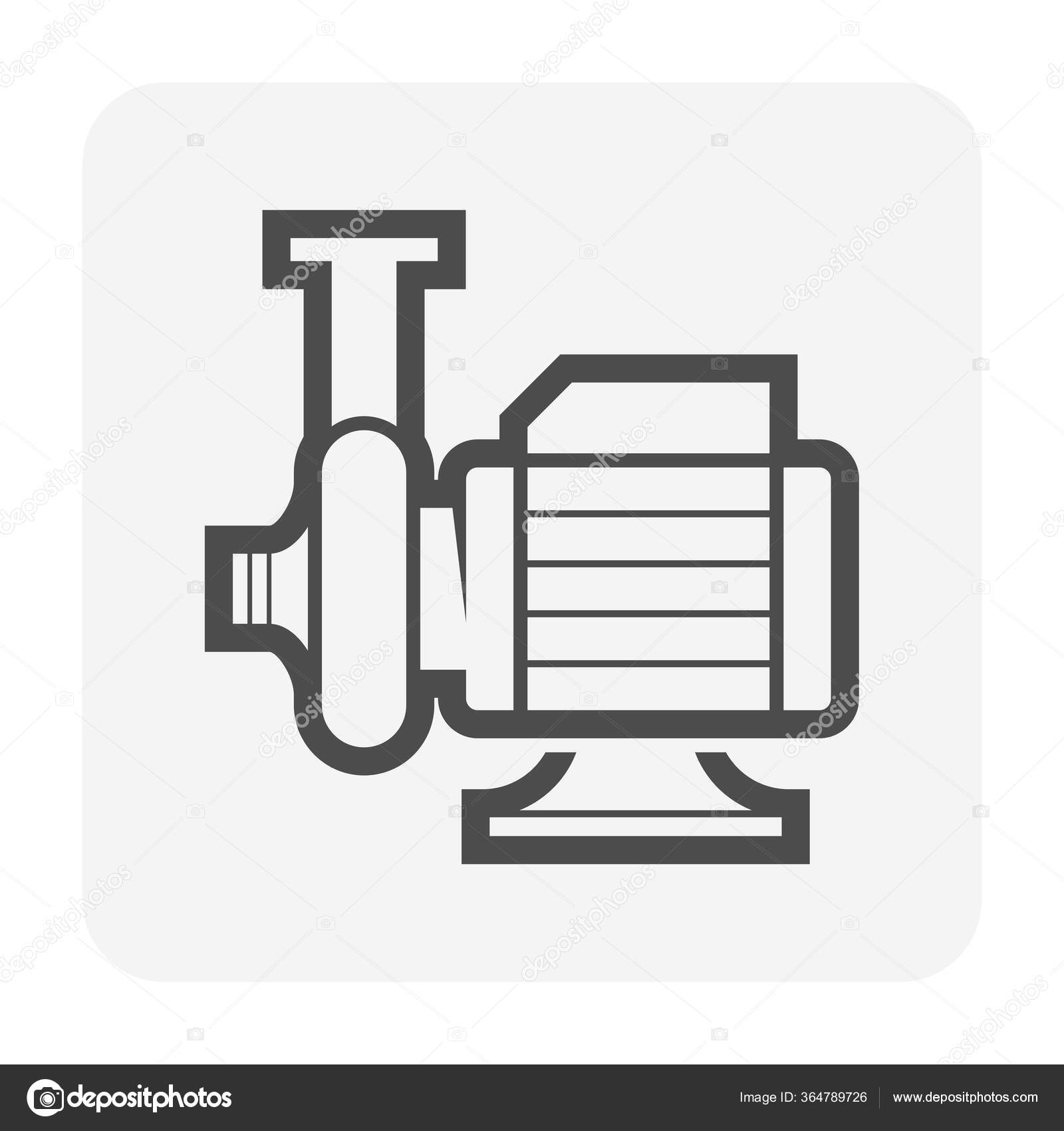 Ícone Bomba Água Tubulação Aço Para Distribuição Água Para Elemento Vetor  de ©roncivil 364789726, image size:1600x1700