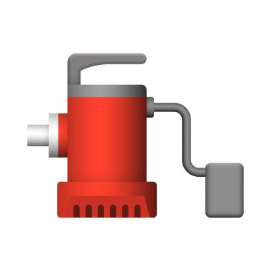 Sualtı su pompası ikonu tasarımı.