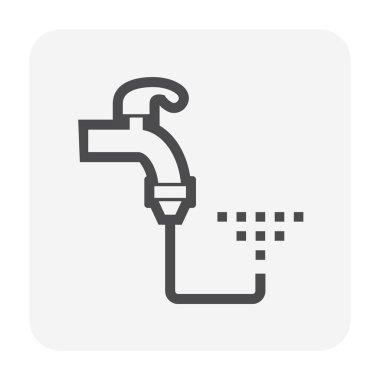 Otomatik su yağmurlama ve sulama sistemi simge tasarımı.