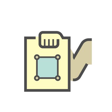 Arazi bulundurma belgeleri vektör simgesi tasarımı.