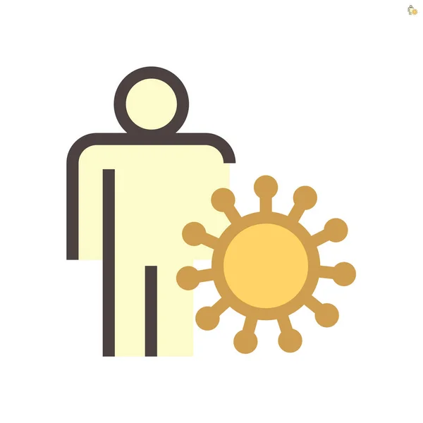 Coronavirus Disease Infection Vector Icon Design 48X48 Pixel Perfect Editable — Stock Vector