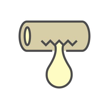 Klima kurulum aracı vektör simgesi dizaynı, düzenlenebilir vuruş.