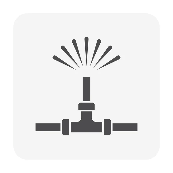 Automatische Sprinkleranlage Und Bewässerungssystem Icon Design — Stockvektor