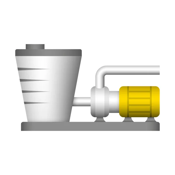 Water Pump Water Tank Icon Design — Stock Vector
