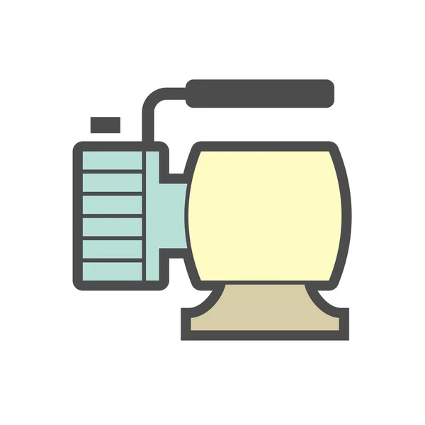 Airconditioner Installatie Tool Pictogram Set Ontwerp — Stockvector