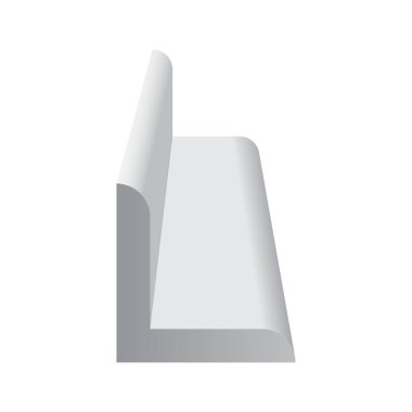 Çelik ürün tasarımı beyaz arkaplanda izole edildi.