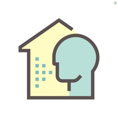 Akıllı ev ve ses kontrol teknolojisi vektör ikonu tasarımı, 48x48 piksel mükemmel ve düzenlenebilir vuruş.