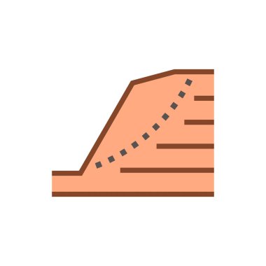 Jeoteknik mühendisliği ve toprak testi vektör simgesi dizaynı.