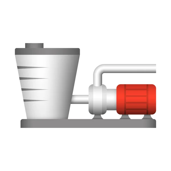 펌프와 물탱크 아이콘 디자인 — 스톡 벡터